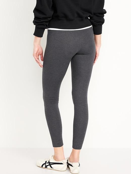 Mid-Rise Jersey Crop Legging Product Image