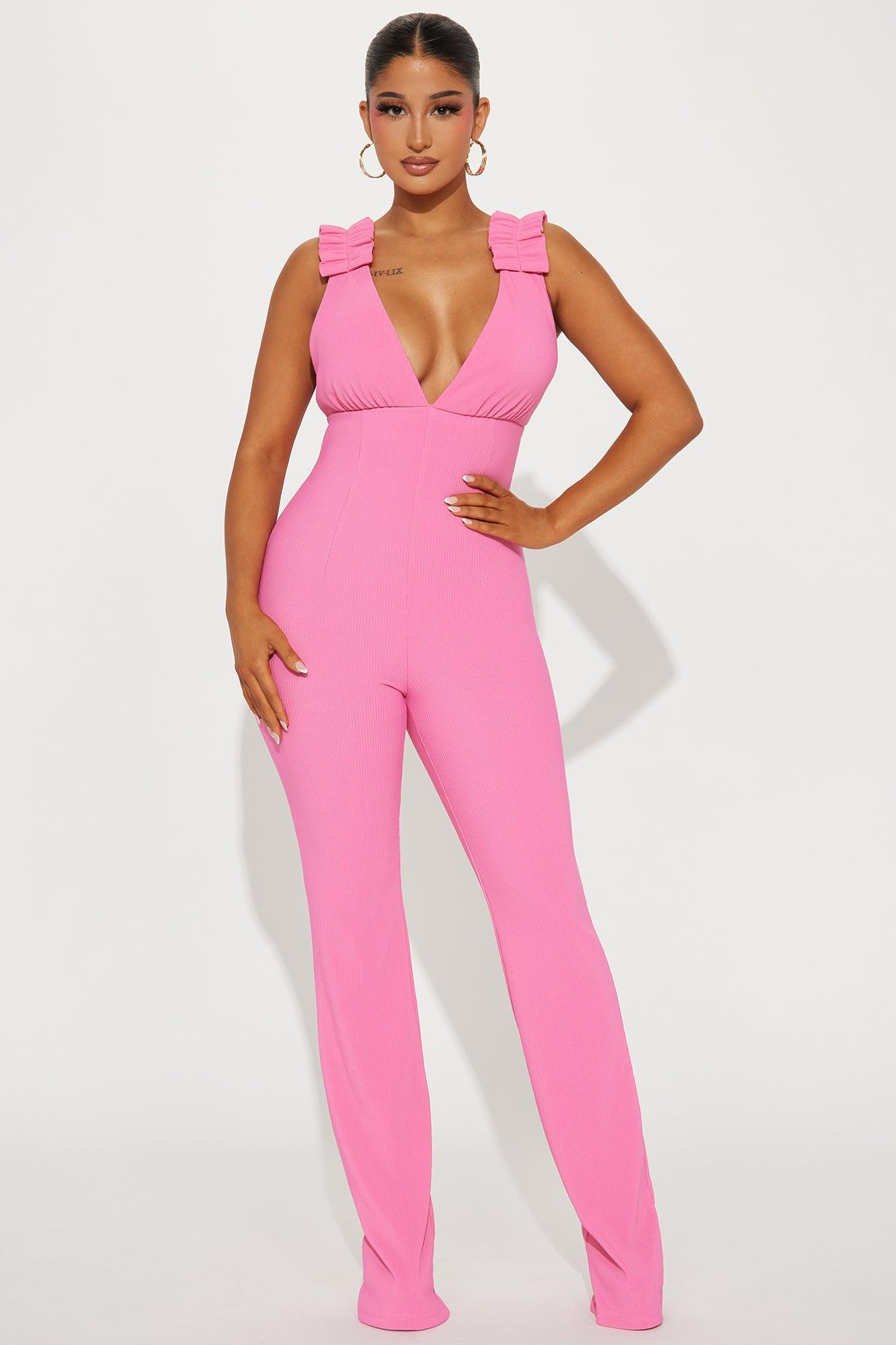 Heart Of Glass Jumpsuit - Pink Product Image