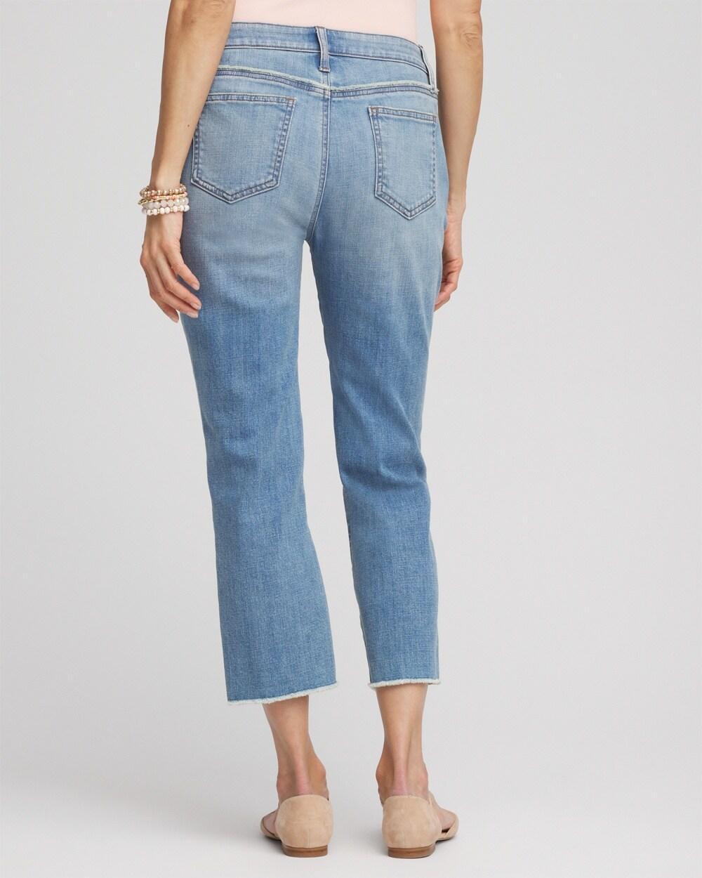 Girlfriend Frayed Cropped Jeans Product Image