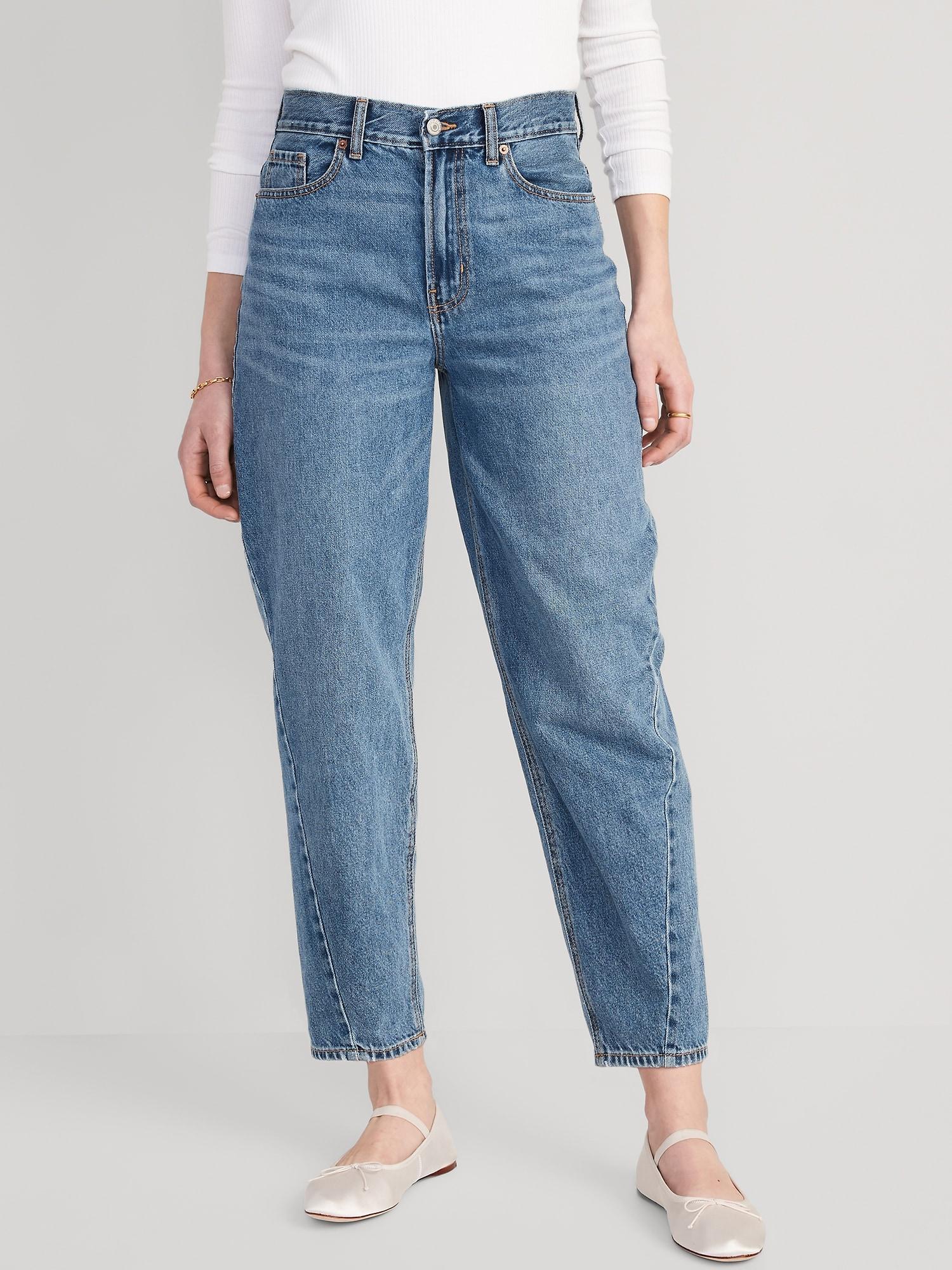 Extra High-Waisted Balloon Ankle Jeans Product Image