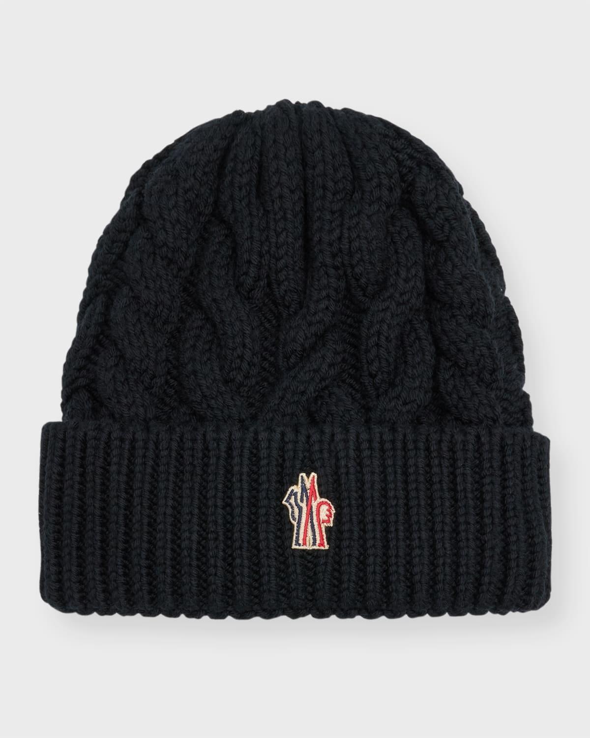 Moncler Grenoble Logo Embroidered Virgin Wool Cable Beanie product image