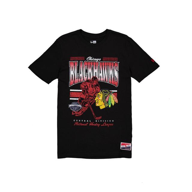 Chicago Blackhawks Throwback Distress T-Shirt Male Product Image