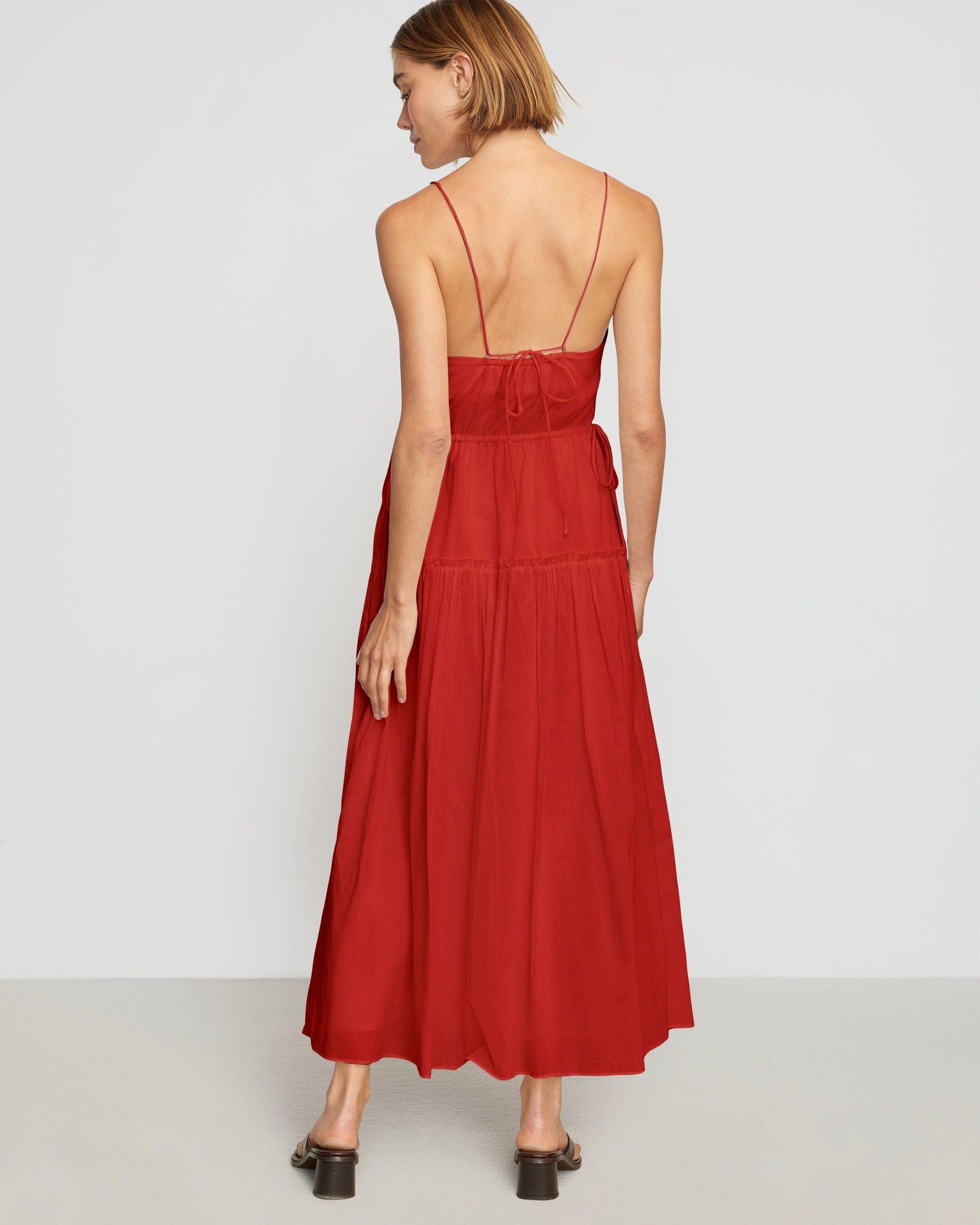 Dalia Tie-Waist Tiered Dress Product Image