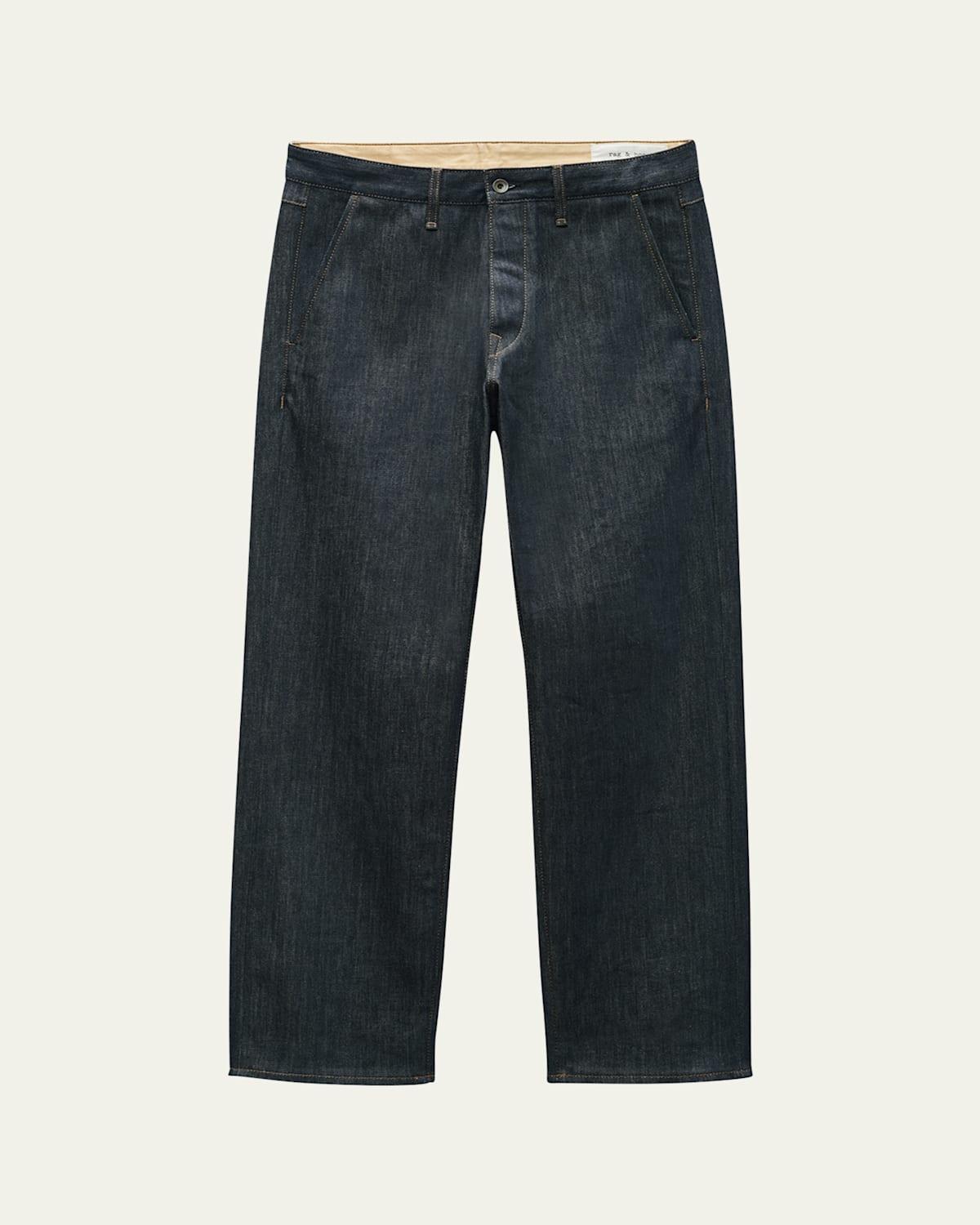 Mens Slim Denim Trousers Product Image