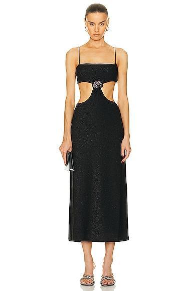 Johanna Ortiz Sueno Costero Midi Dress Black. (also in 6, 8). Product Image