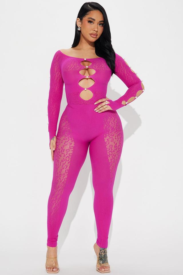 Sierra Seamless Jumpsuit - Magenta Product Image