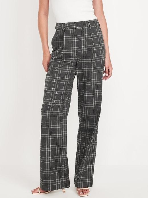 Extra High-Waisted Taylor Wide-Leg Trouser Pants Product Image