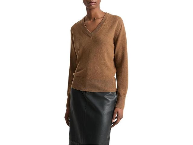 Vince Casual V-Neck (Almond) Women's Sweater Product Image