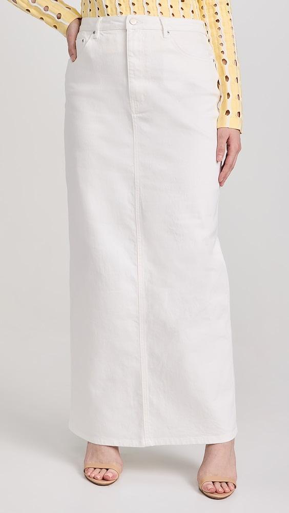 AFRM Amiri Maxi Pencil Skirt with Back Slit | Shopbop Product Image