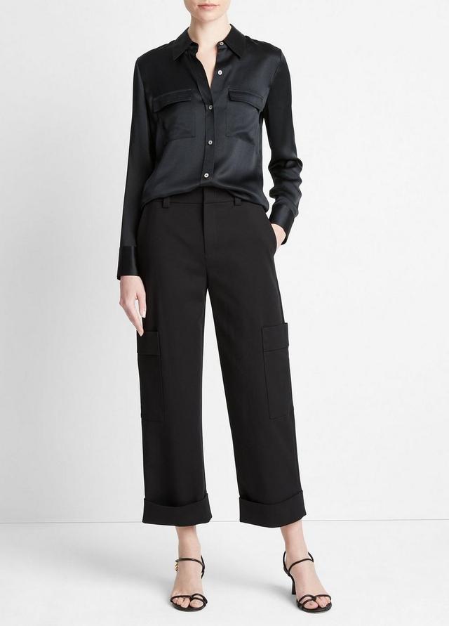 Cotton Cropped Utility Pant Product Image