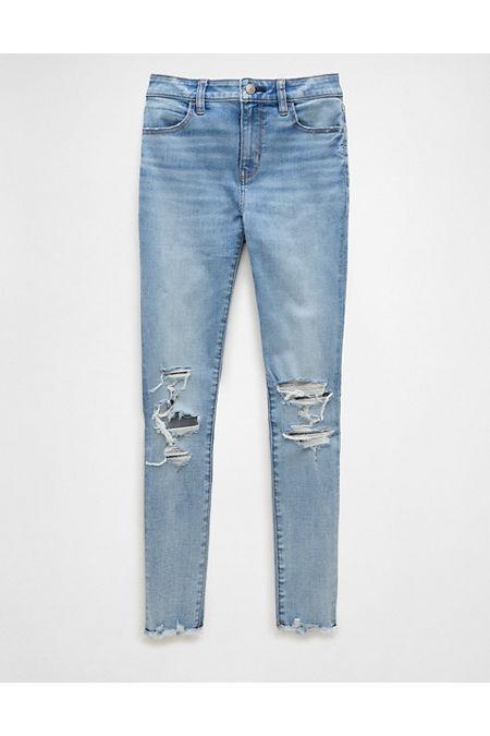 AE Next Level High-Waisted Ripped Jegging Crop Women's Product Image