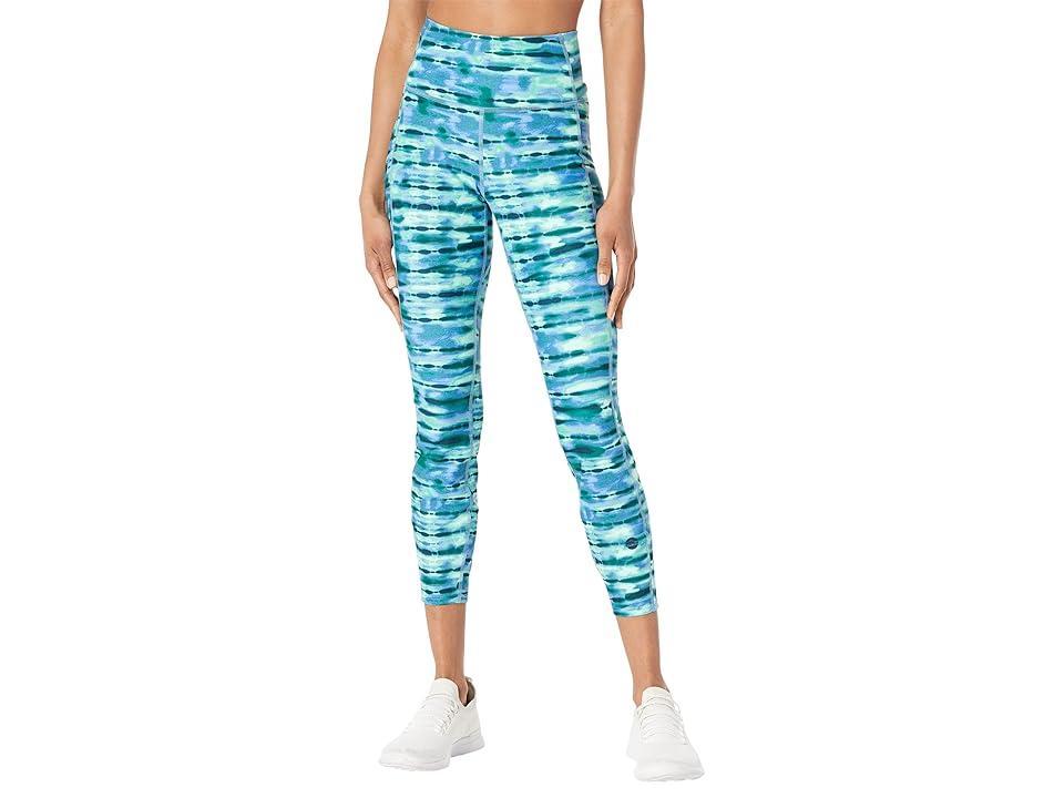 L.L.Bean Everyday Performance High-Rise 7/8 Leggings Prepare For Print (Marine Tie-Dye) Women's Casual Pants Product Image