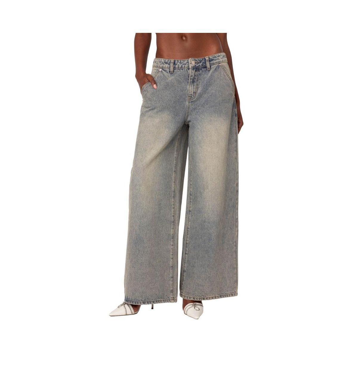 Women's Super Baggy Wide Leg Jeans Product Image