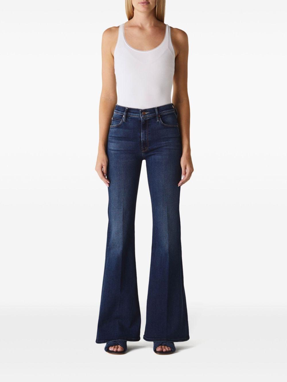 The Doozy Flared Jeans In Blue Product Image