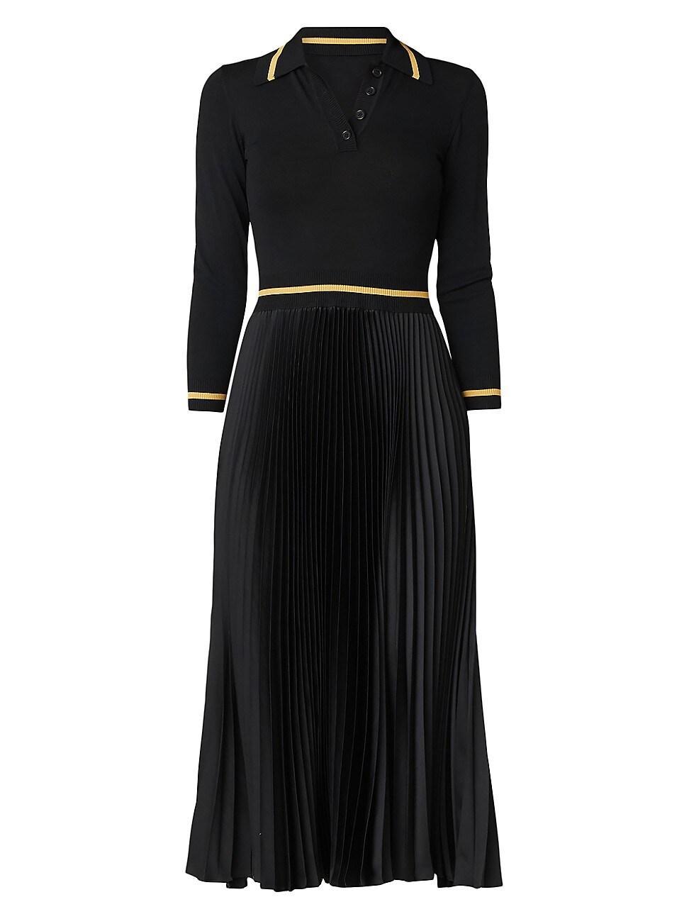 Womens Jodie Pleated Midi-Dress Product Image