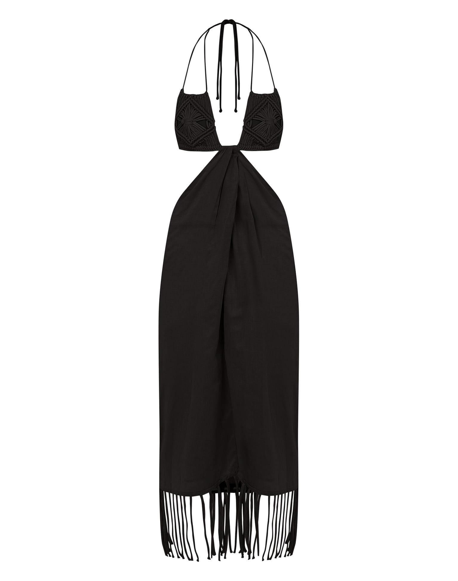 Amra Midi Dress - Black Product Image