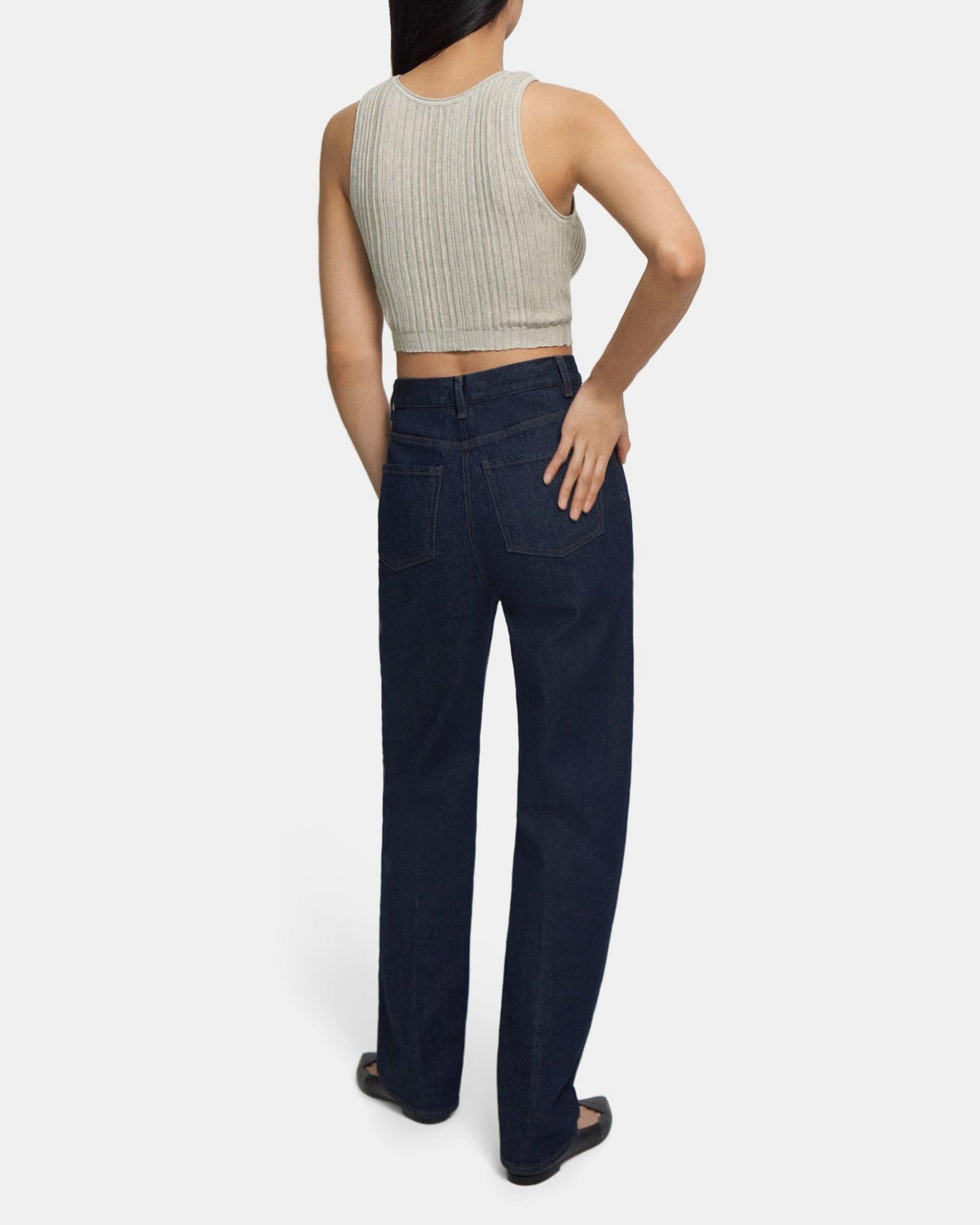 Cropped Tank in Cotton-Cashmere Product Image