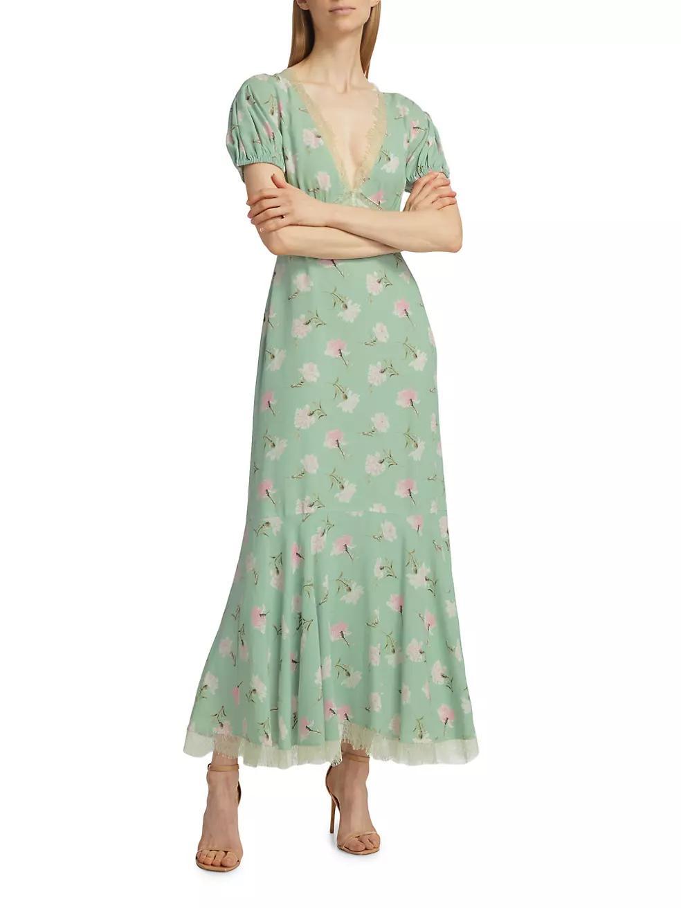 Aurelle Floral Midi-Dress Product Image