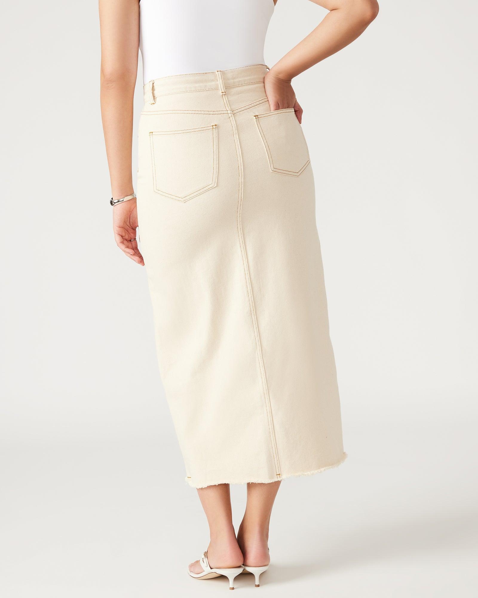 AVANI DENIM SKIRT IVORY Female Product Image