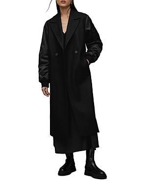 Allsaints Paulah Mixed Media Coat Product Image