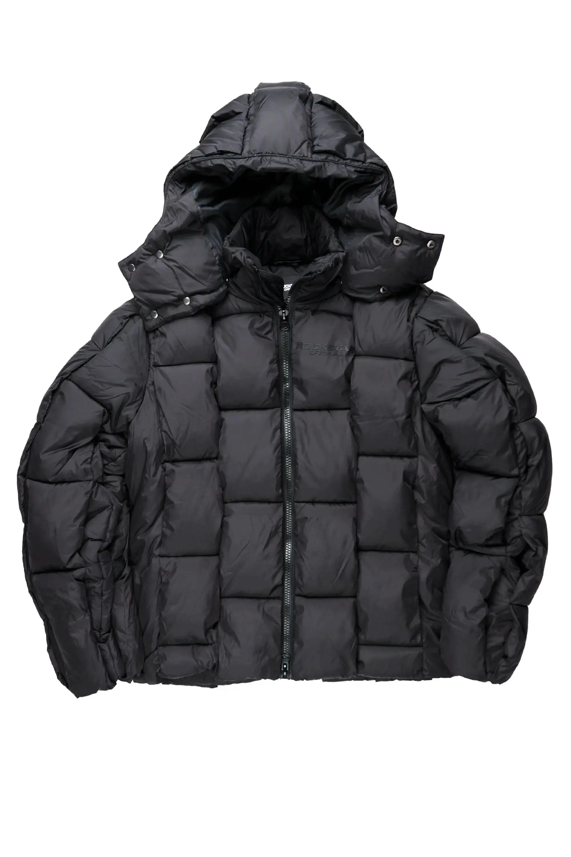 Marley Black Puffer Jacket Male Product Image