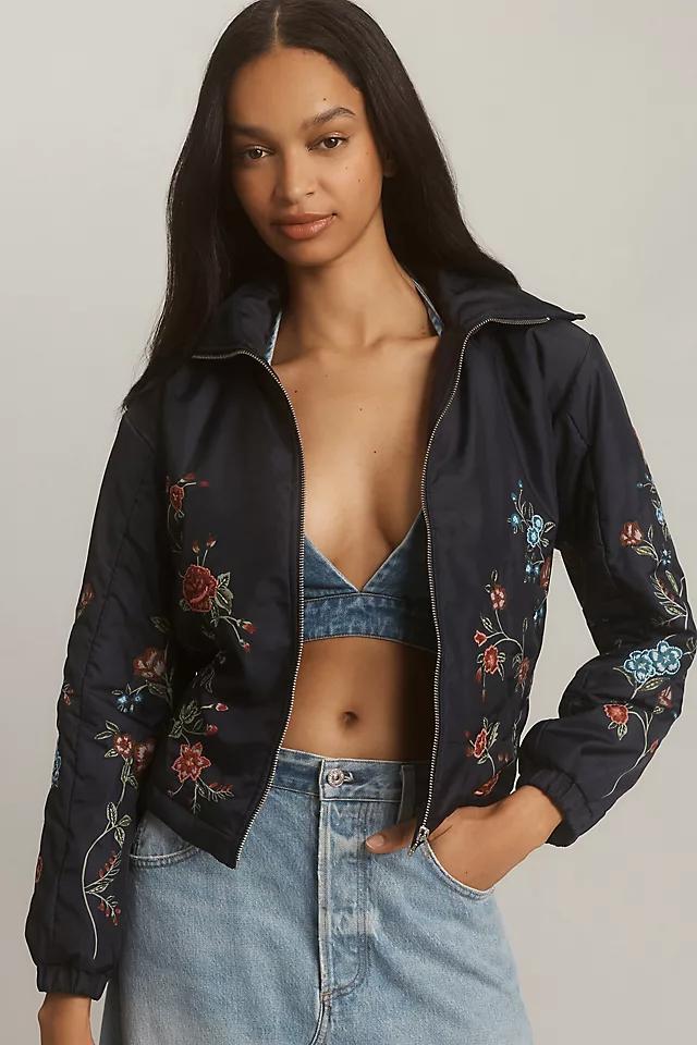 By Anthropologie Floral Quilted Jacket Product Image