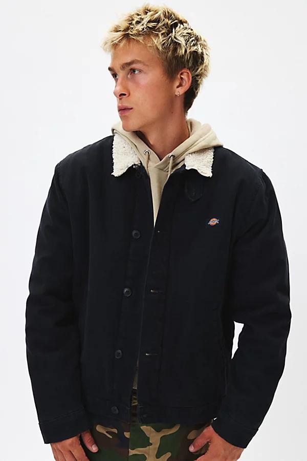 Dickies Duck Canvas Fleece Collar Jacket Mens at Urban Outfitters Product Image