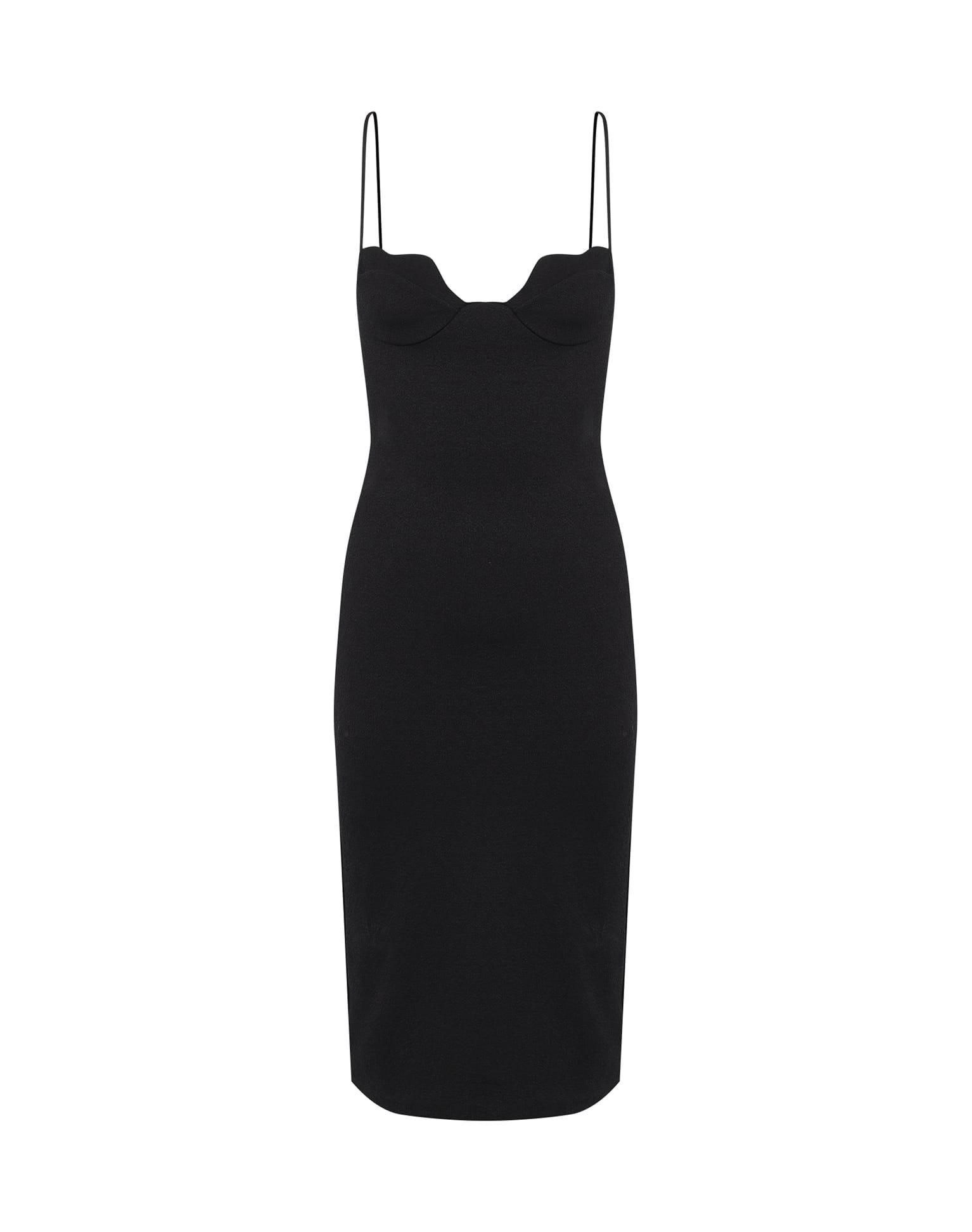 Firenze Lou Midi Dress - Black Product Image