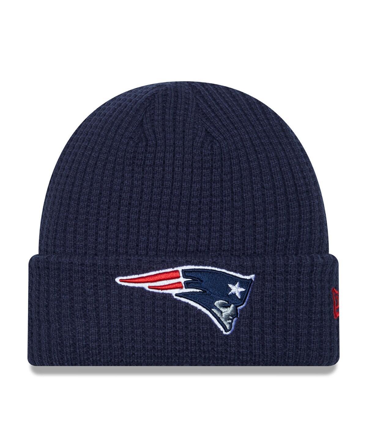 Mens New Era Navy New England Patriots Prime Cuffed Knit Hat Product Image