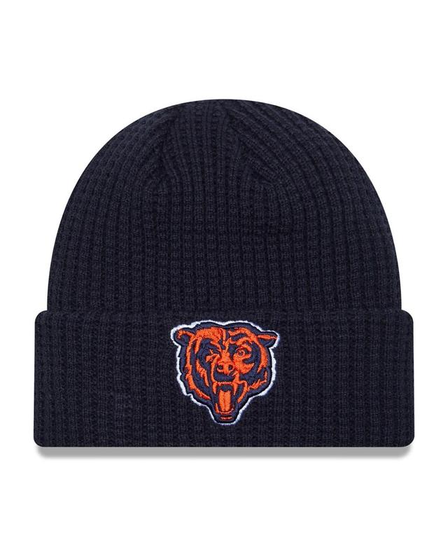 Mens New Era Chicago Bears Prime Cuffed Knit Hat, Blue Product Image