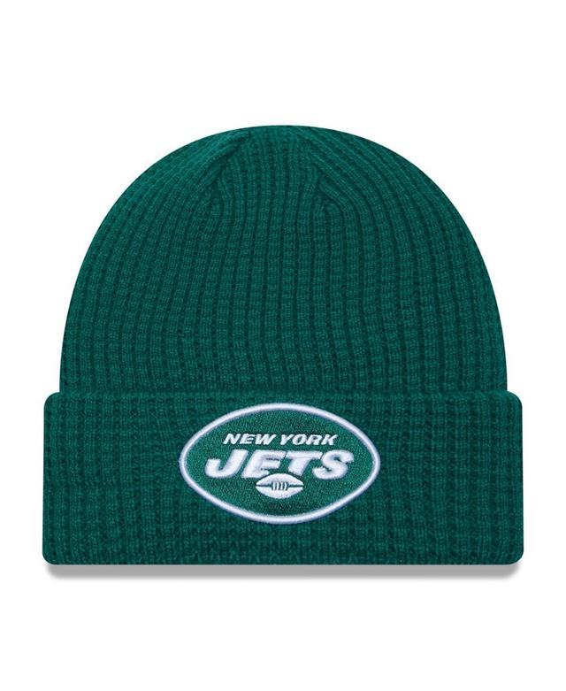 Mens New Era  Green New York Jets Prime Cuffed Knit Hat Product Image