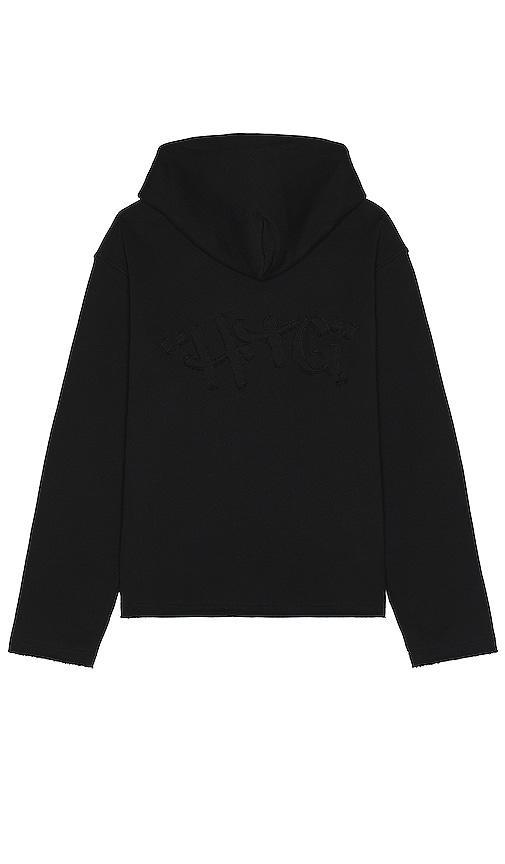 Honor The Gift Script Embroidered Hoodie in Black Product Image