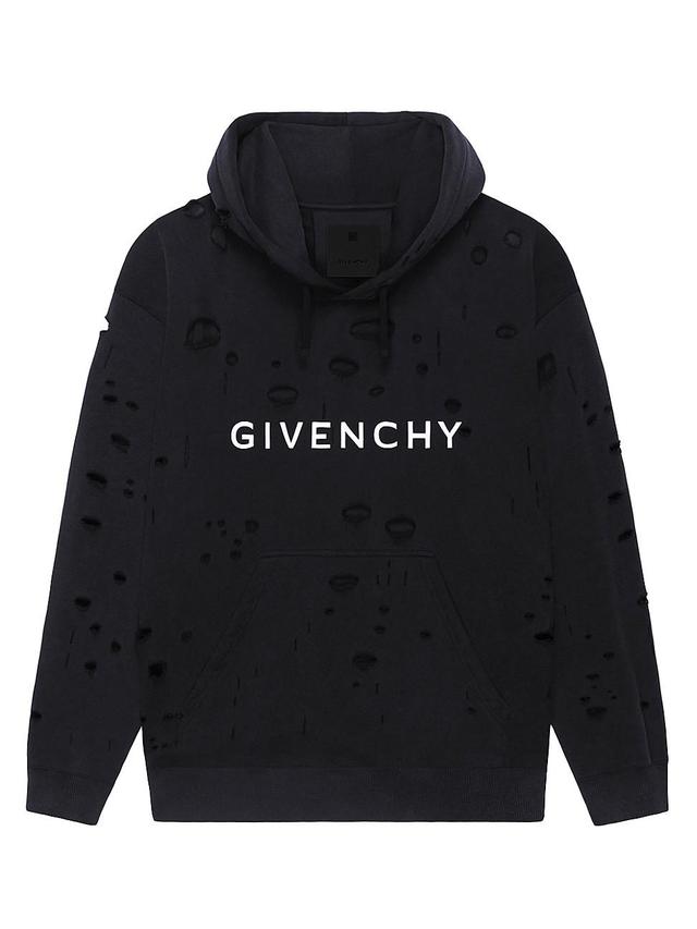 Mens Archetype Hoodie with Destroyed Effect Product Image