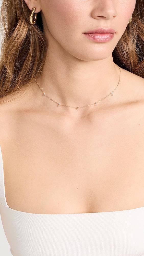 Adina Reyter 14k Diamond Drop Station Necklace | Shopbop Product Image