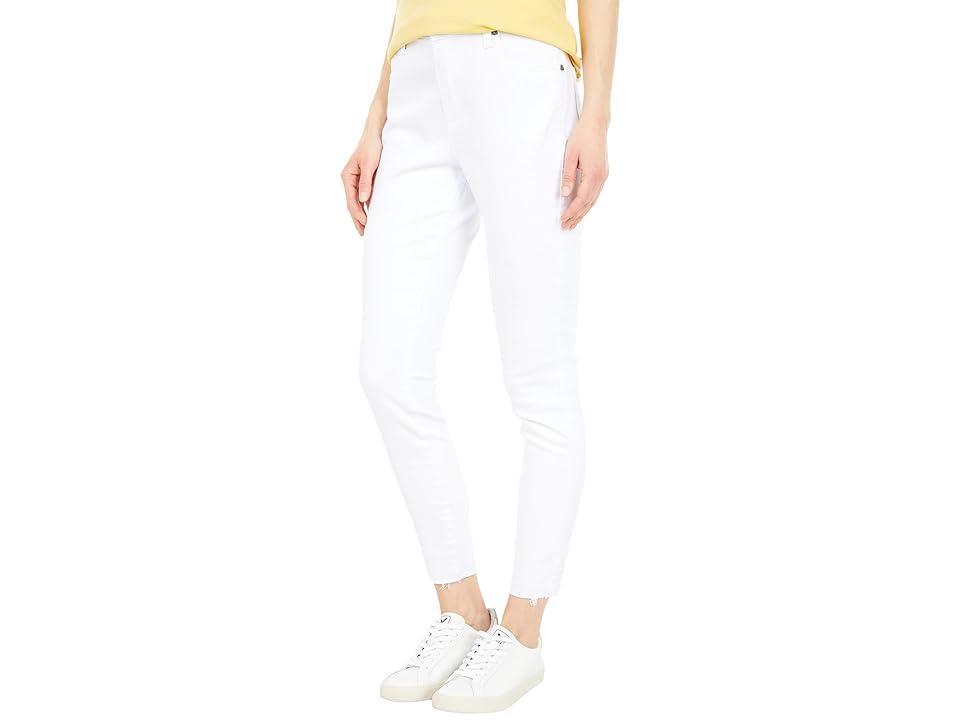 KUT from the Kloth Connie High-Rise Ankle Skinny Jeans (Optic White) Women's Jeans Product Image