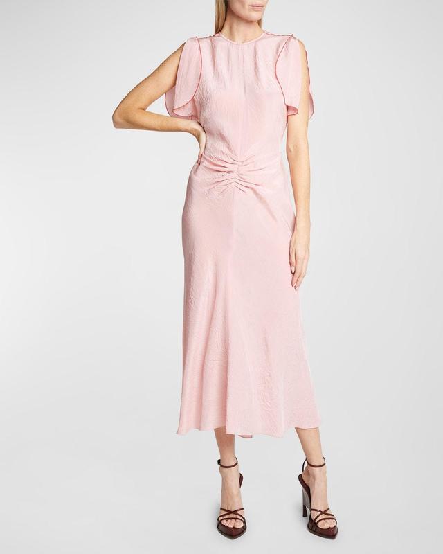 Gathered Waist Midi Dress Product Image