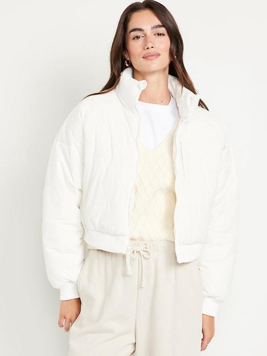 Oversized Crop Puffer Jacket Product Image