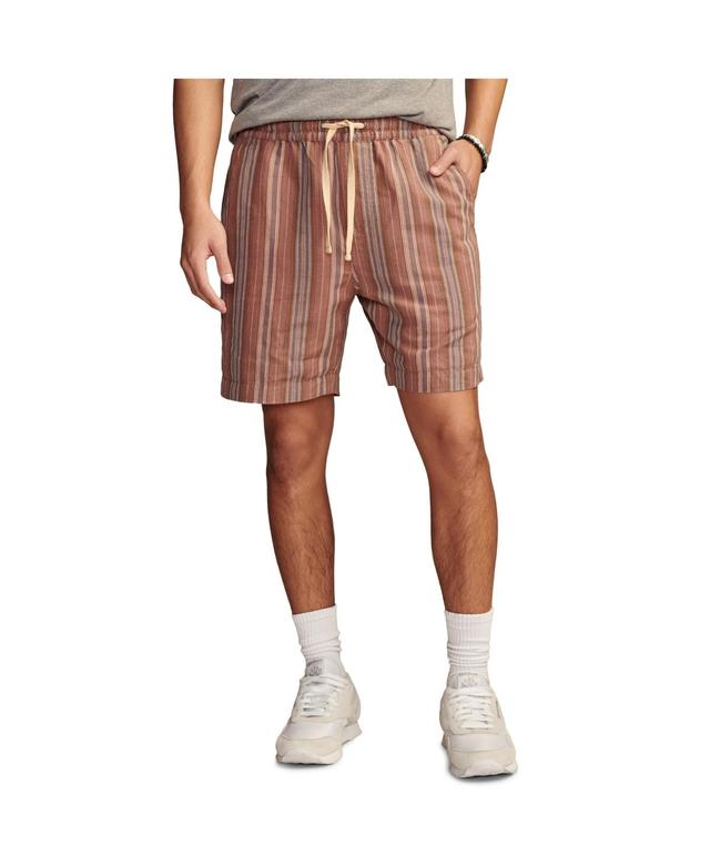 Lucky Brand Mens 7 Striped Linen Pull-On Shorts Product Image