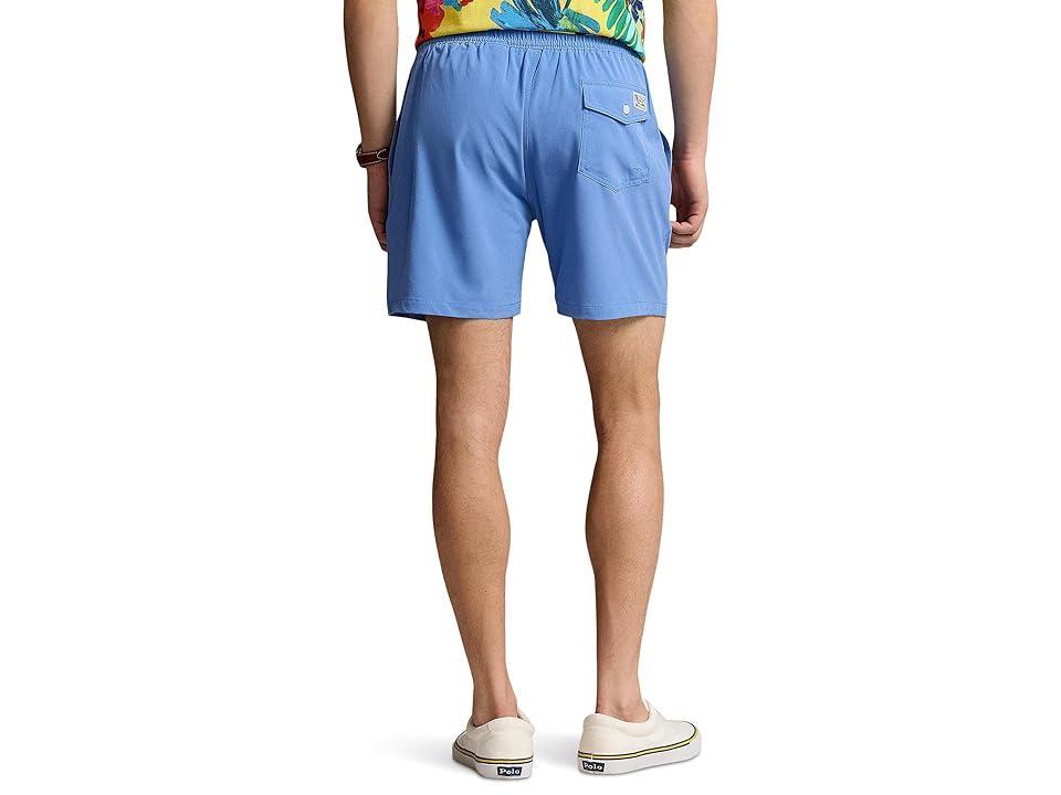 Polo Ralph Lauren 5.75-Inch Traveler Polo Bear Swim Trunks (New England w/ Bchshp Bear) Men's Swimwear Sets Product Image