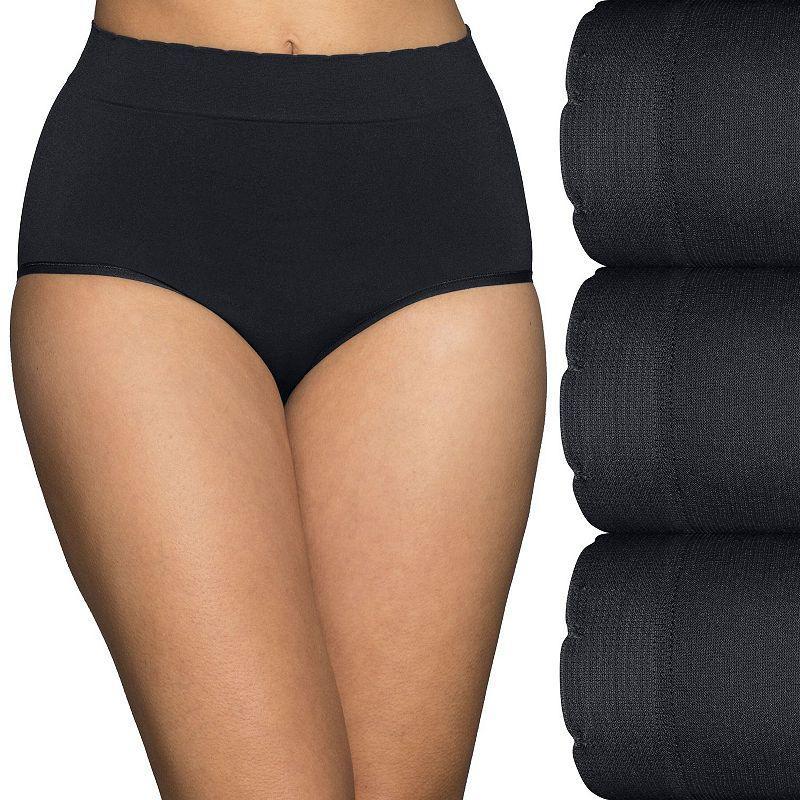 Womens Vanity Fair 3-Pack No Pinch No Show Seamless Briefs 13418 Product Image