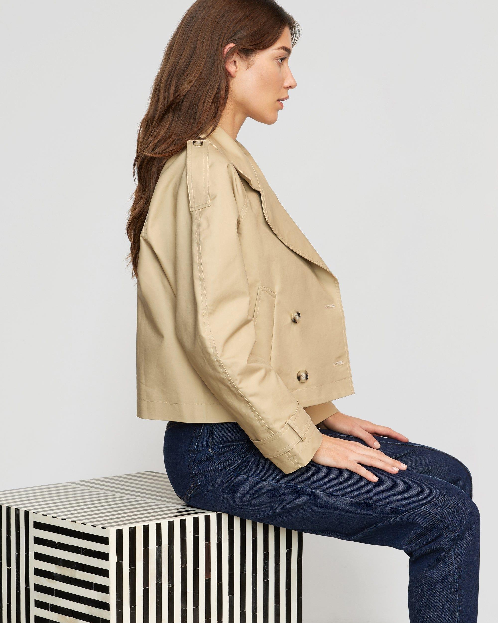 Luca Cropped Trench Jacket Product Image