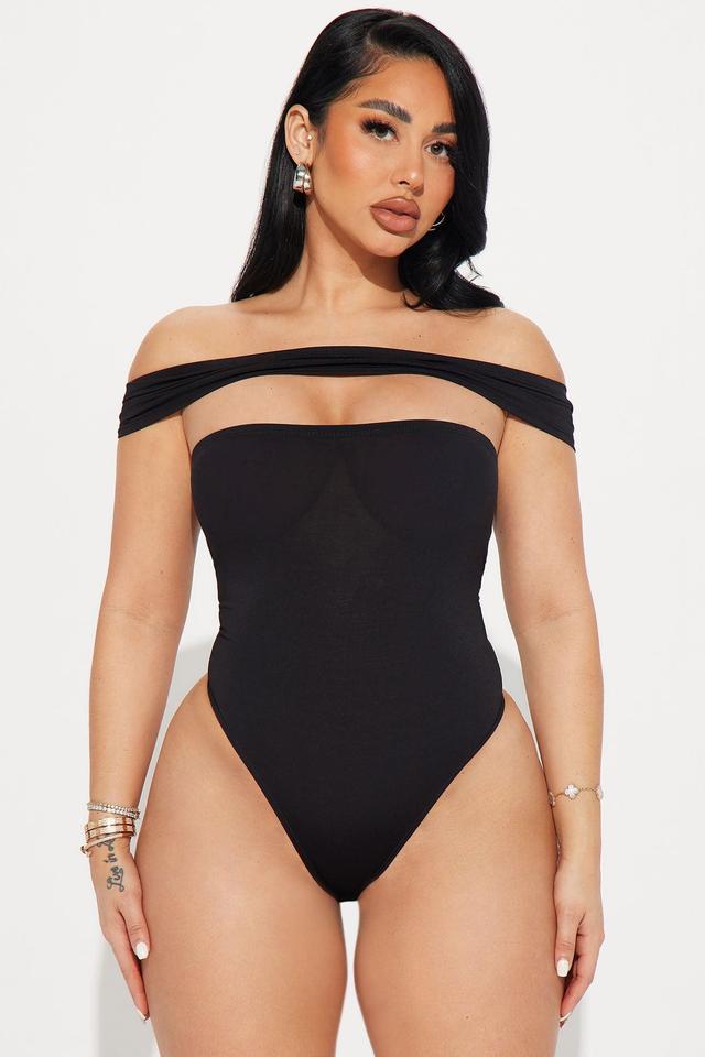 Camille Cut Out Bodysuit - Black Product Image