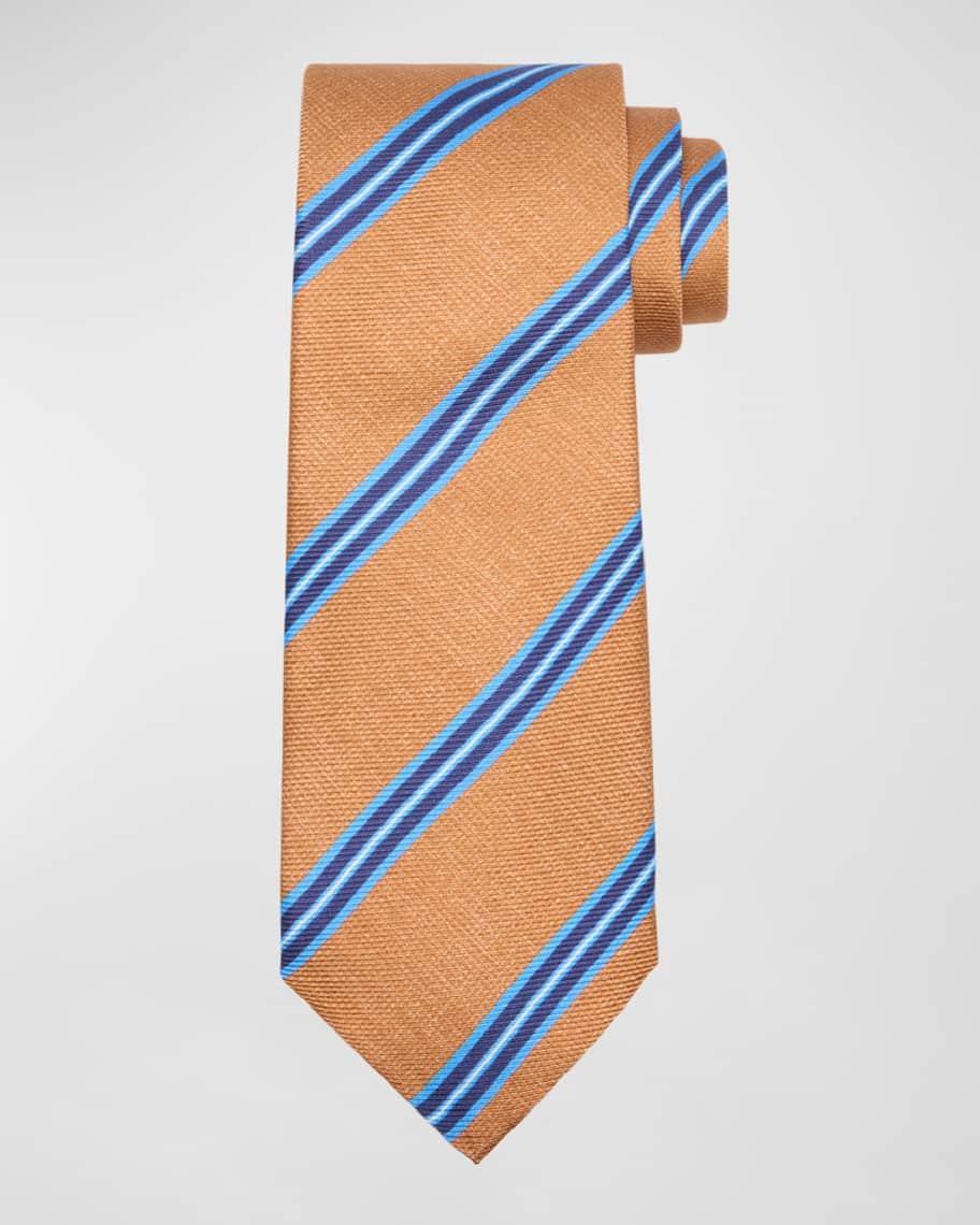 Mens Diagonal Striped Tie Product Image