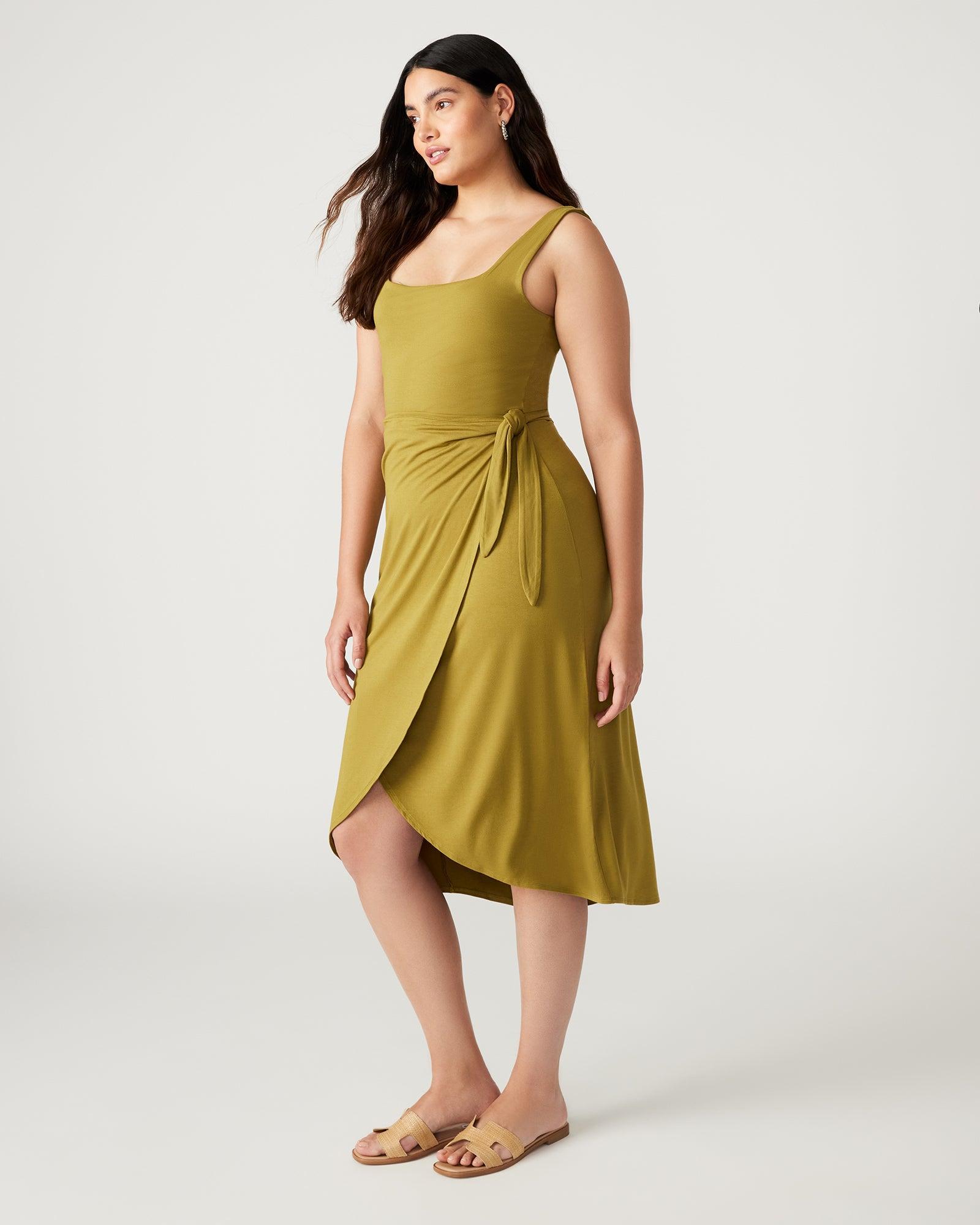 RHEA DRESS OLIVE Female Product Image