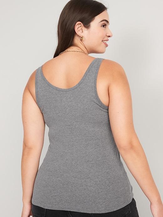 Rib-Knit First Layer Tank Top Product Image