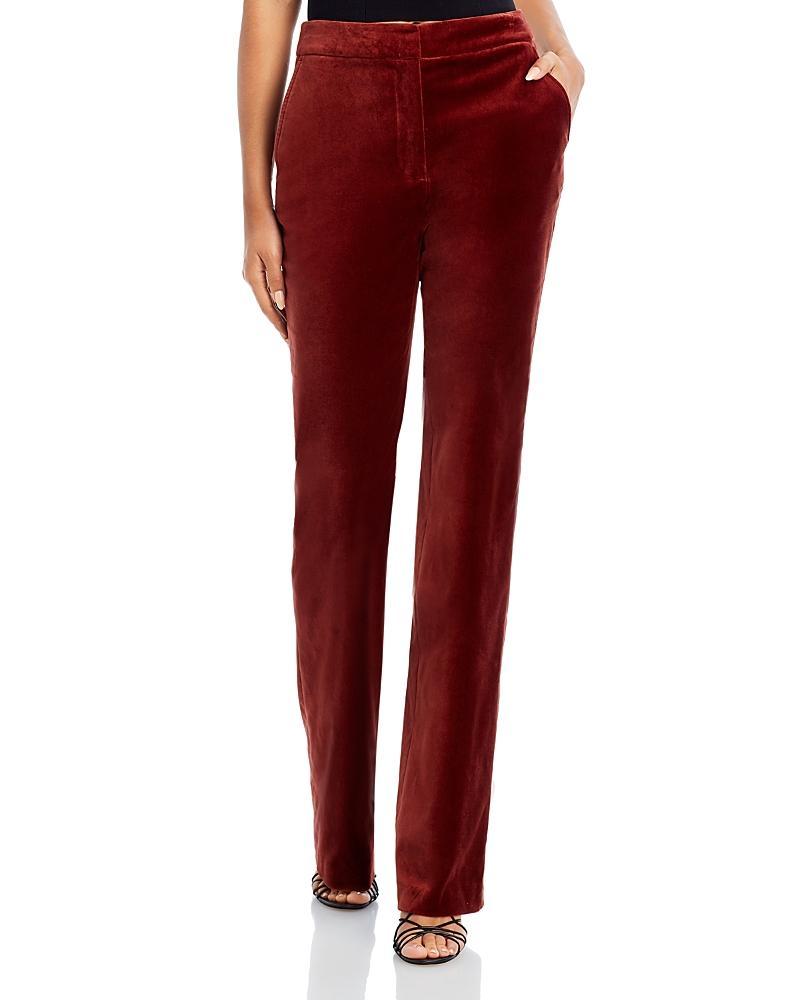 Womens Blake Velvet Flare Trousers Product Image