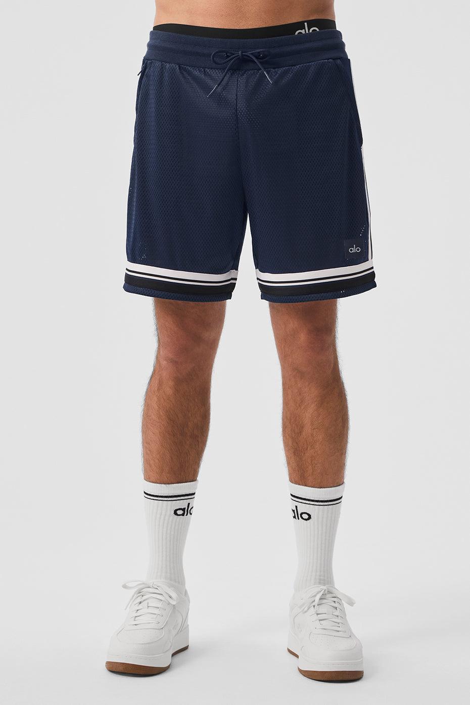 7" Key Mesh Basketball Short - Navy Male Product Image