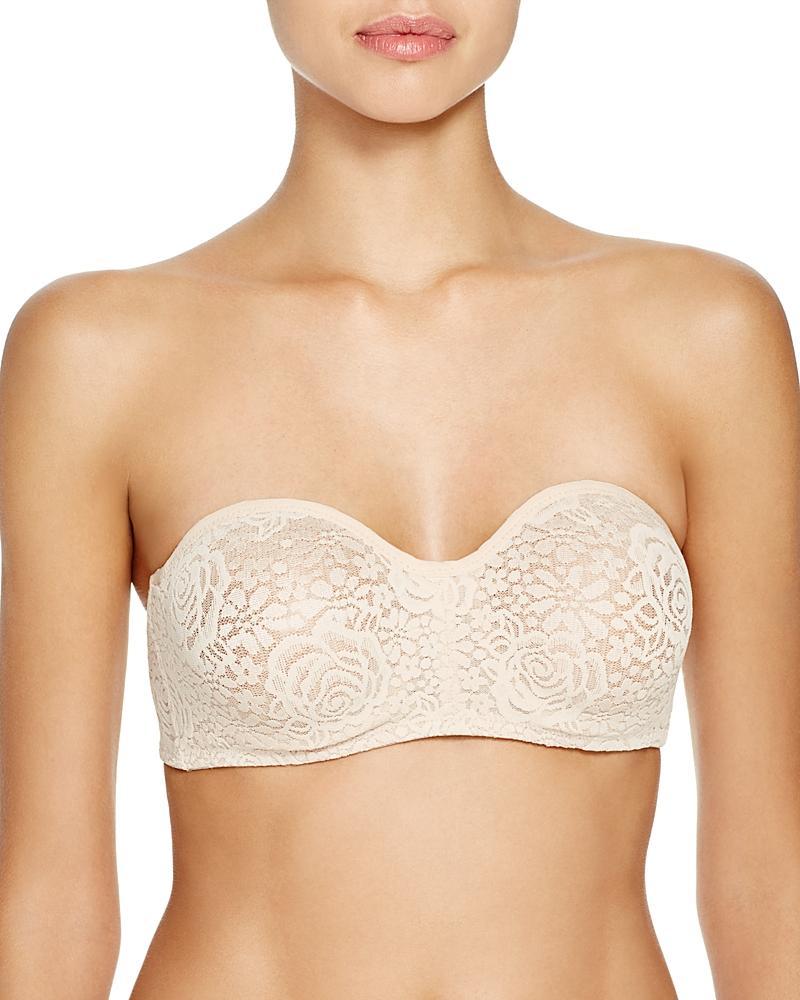 Womens Halo Lace Strapless Bra Product Image