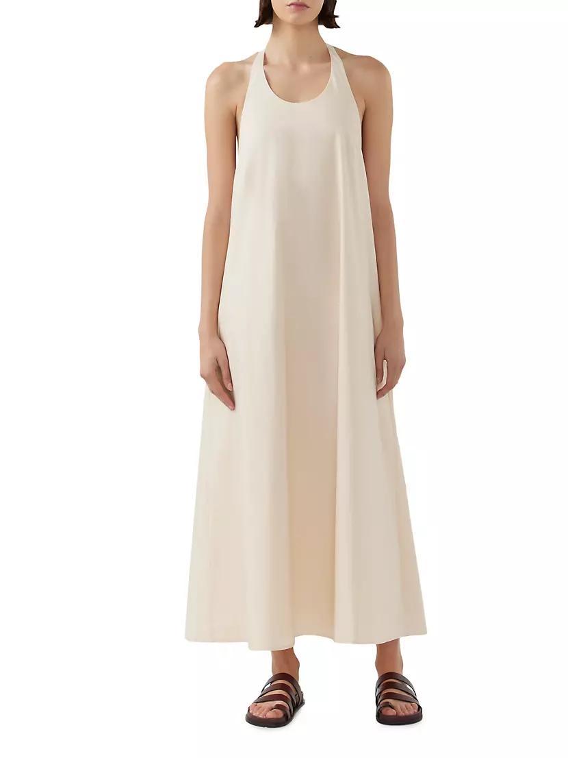 Paloma Cotton Halter Maxi Dress Product Image