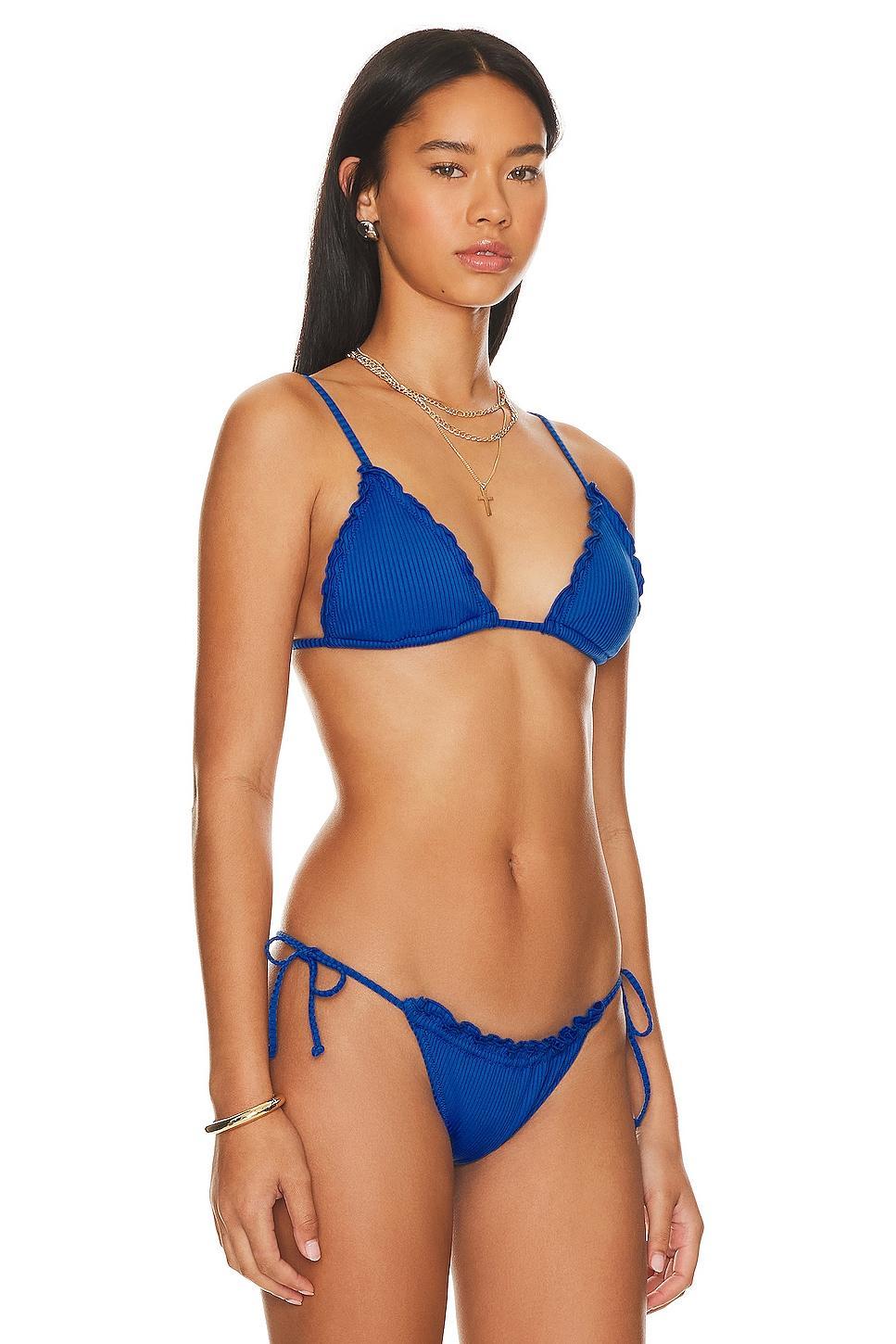 The Frill Tri Bikini Top It's Now Cool Product Image